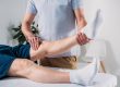 physio treating man's knee